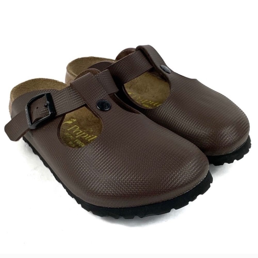 Birkenstock Papillio Brown T-Strap clog size 37 6